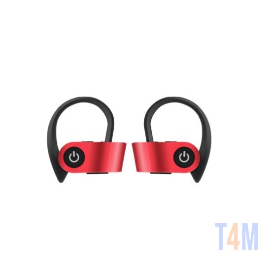 AKZ-W2 TWS TRUE WIRELESS SPORT EARPHONE IN-EAR DESIGN EARBUDS RED