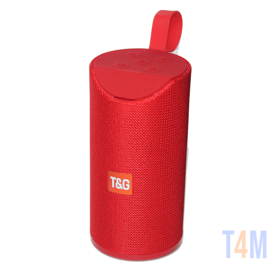 COLUNA DE SOM PORTÁTIL TG-113A AUX/USB/CARTÃO DE MEMÓRIA VERMELHO