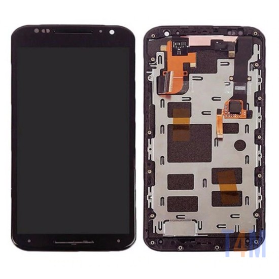 TOUCH+LCD COM FRAME MOTO X 2ND GENERATION XT1092, XT1095,XT1096 PRETO