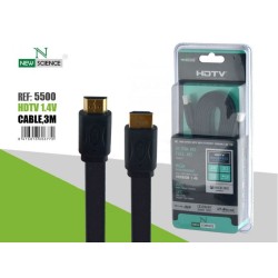 NEW SCIENCE HIGH SPEED HDTV WITH ETHERNET VERSION 1.4B 19P MATE TO MALE 3M CABLE REF:5500 NEW SCIENCE HIGH SPEED HDTV WITH ETHERNET VERSION 1.4B 19P MATE TO MALE 3M CABLE REF:5500