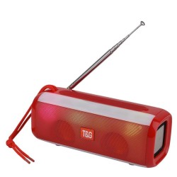 SPEAKER PORTABLE WIRELESS TG-144 AUX/USB/MEMORY CARD RED SPEAKER PORTABLE WIRELESS TG-144 AUX/USB/MEMORY CARD RED