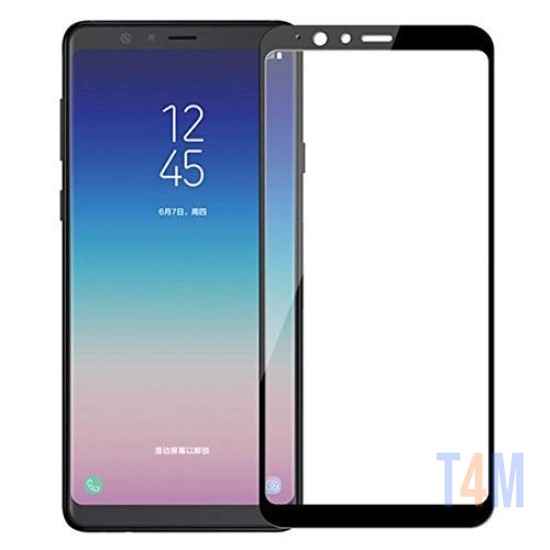 SCREEN GLASS PRTECTOR 10D SAMSUNG GALAXY A8 2018 BLACK