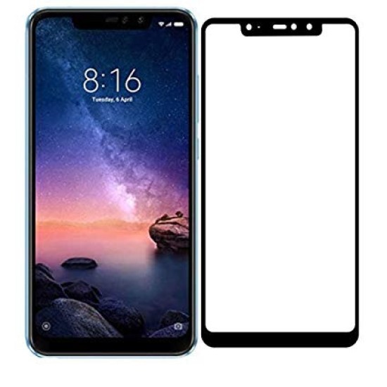 PELICULA DE VIDRO 10D XIAOMI REDMI 6 PRO PRETO