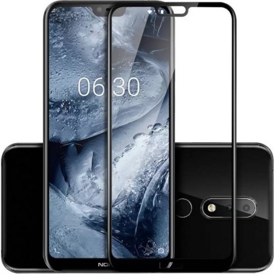 SCREEN GLASS PRTECTOR 10D NOKIA 6.1 PLUS BLACK