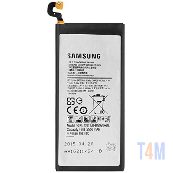 Batería EB-BG920ABE para Samsung Galaxy S6/G920 2550mAh