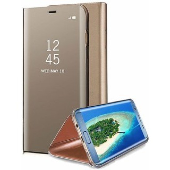 FLIP COVER "CLEAR VIEW" SAMSUNG GALAXY NOTE 10/N970 GOLD