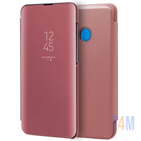 FLIP COVER "CLEAR VIEW" SAMSUNG GALAXY A30S  ROSA DOARADO