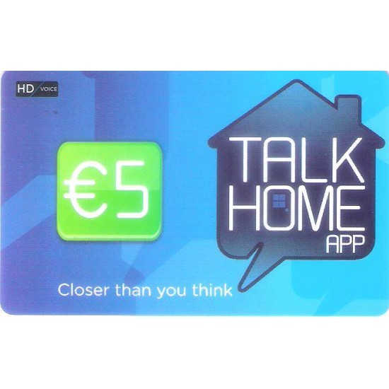 TALK HOME 5€ EURO SALDO	