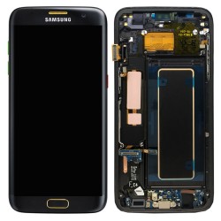 TOUCH+DISPLAY+FRAME SAMSUNG GALAXY S7 EDGE G935 BLACK (SERVICE PACK GH97-18533A)