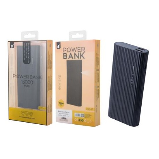 POWER BANK MTK D2347 13000 MAH BLACK