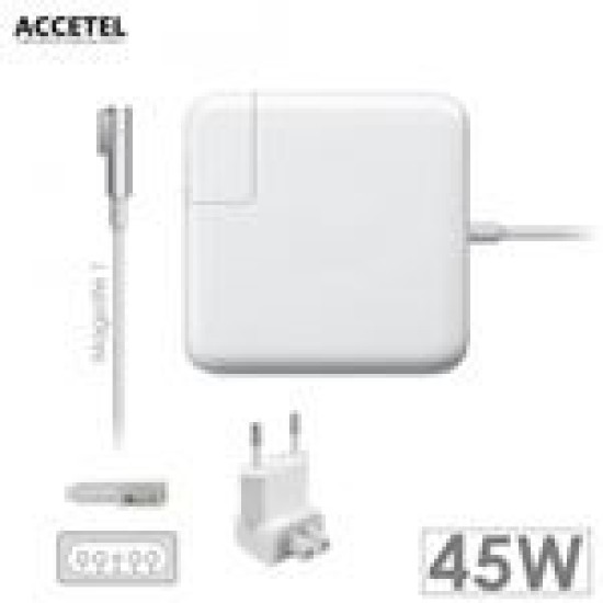 CARREGADOR ACCETEL PCA-117MACBOOK 45W 14.5V 3.1A CONNECTORL ORIGINAL