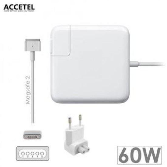 CHARGER ACCETEL APPLE MACBOOK PCA-115 TYPE C 65W CONNECTOR ORIGINAL