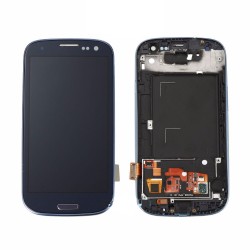 TOUCH+DISPLAY COM FRAME SAMSUNG GALAXY S3 NEO I9301 4.8"PRETO