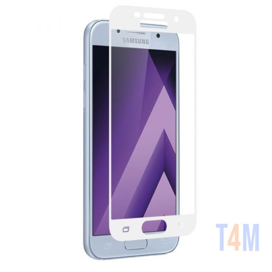 PELICULA DE VIDRO SAMSUNG GALAXY A7 2017 A720 3D BRANCO