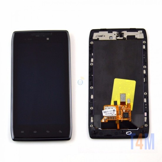 TOUCH+DISPLAY COM FRAME MOTOROLA MOTO XT910 PRETO