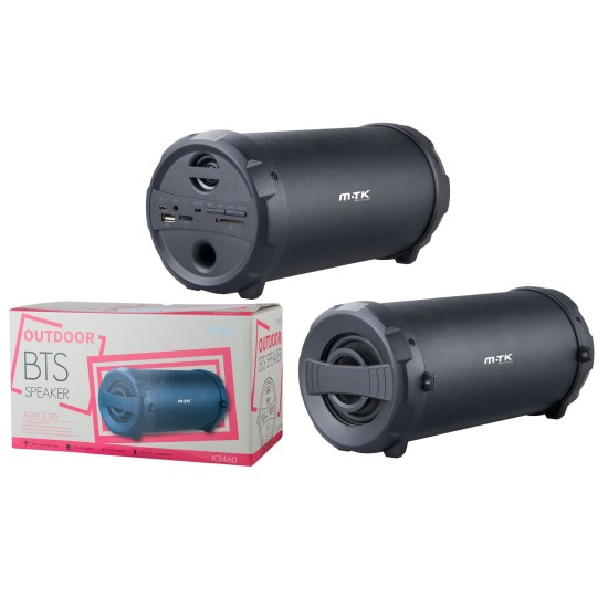 PORTABLE BLUETOOTH WIRELESS COLUNA K3460 PRETO