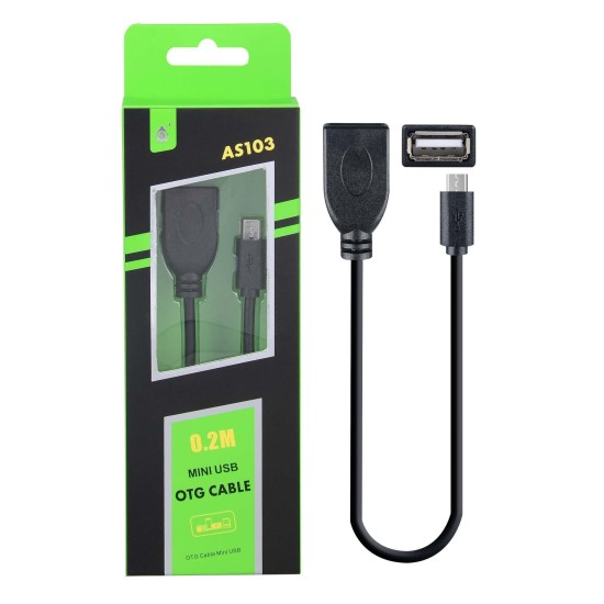 ONE PLUS MICRO USB OTG CABLE AS103 PRETO