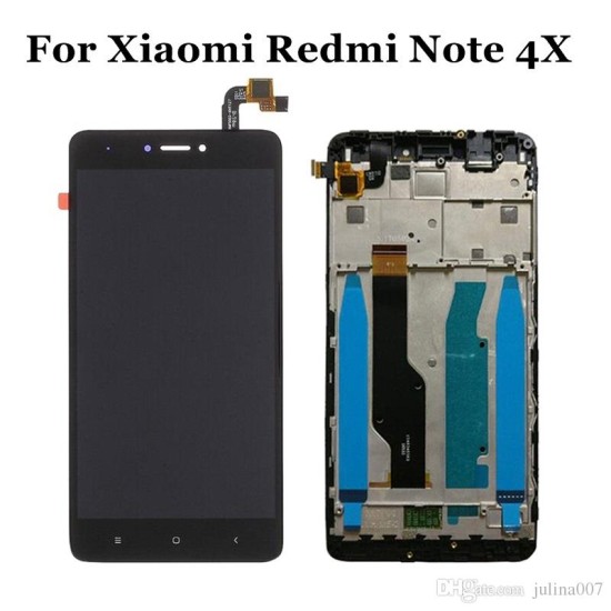 TOUCH+LCD+FRAME XIAOMI REDMI NOTE 4X PRETO