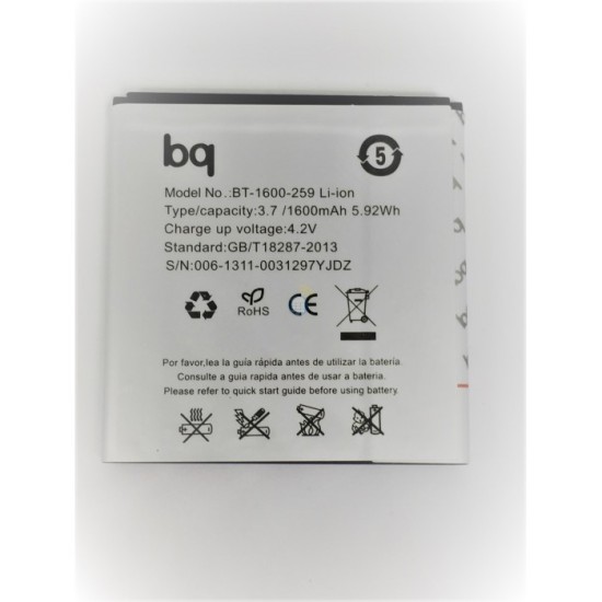 BATERIA BQ AQUARIS 4.0 1600MAH BULK