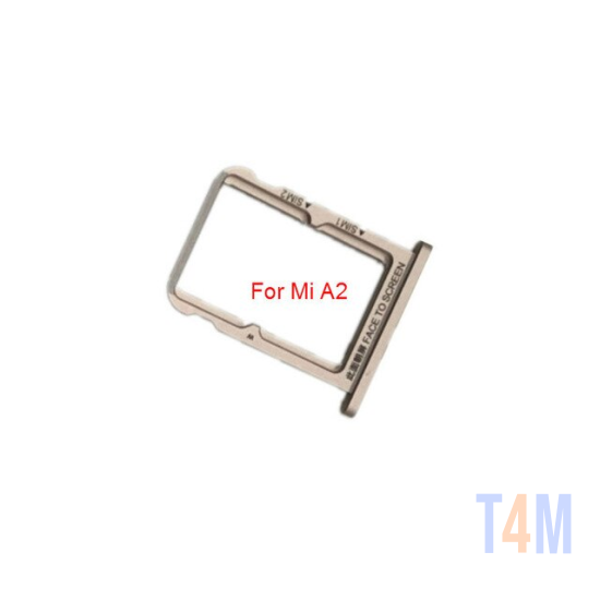 SIM HOLDER XIAOMI MI A2,MIA2 GOLD 