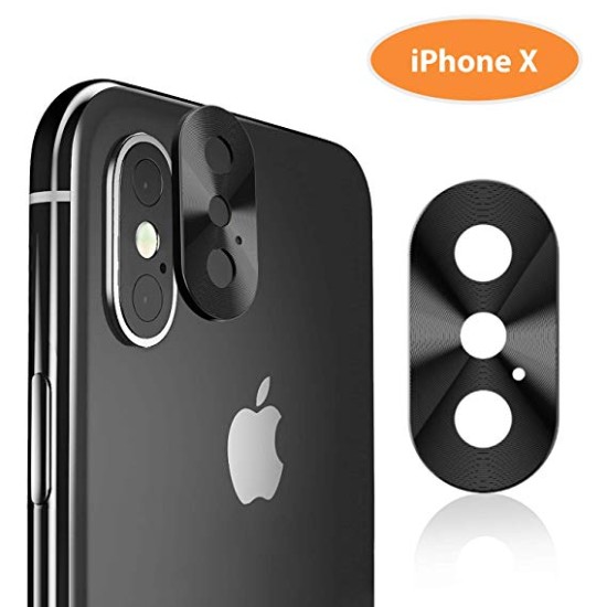 BACK CAMERA LENS APPLE IPHONE X (5.8") BLACK