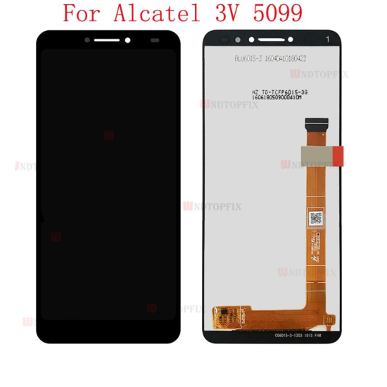 TOUCH+DISPLAY ALCATEL 3V 2018 5099D PRETO