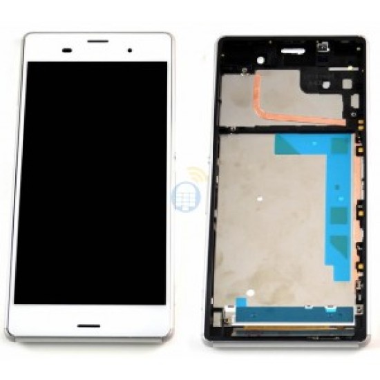 TOUCH+DISPLAY COM FRAME SONY XPERIA Z3 D6603 DUAL SIM BRANCO