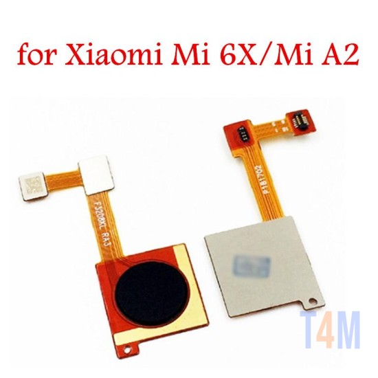 FINGER PRINT HOME BUTTON FLEX XIAOMI MI 6X MI A2 PRETO