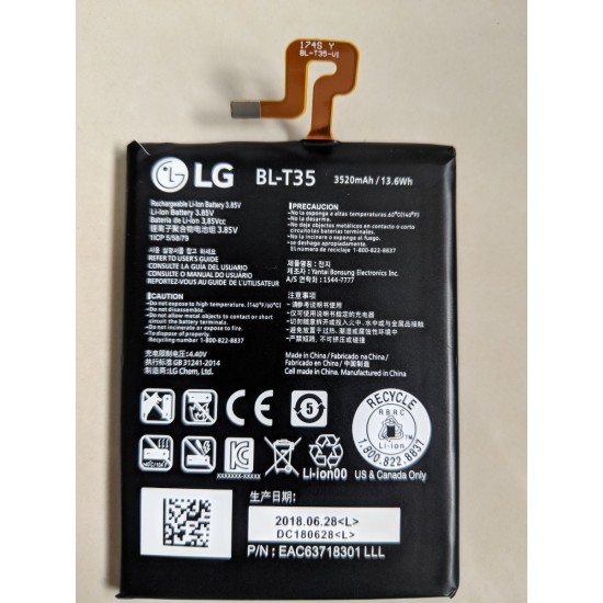 BATERIA LG GOOGLE PIXEL BLT35 BL-T35 PIXEL 2 LX 6.0 3520MAH