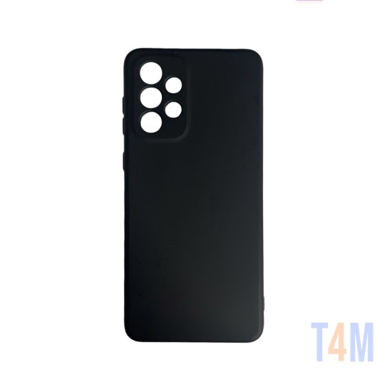 Capa de Silicone com Moldura de Câmera para Samsung Galaxy A33 5g Preto