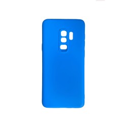 Capa de Silicone com Moldura de Câmera para Samsung Galaxy S9 Plus Azul