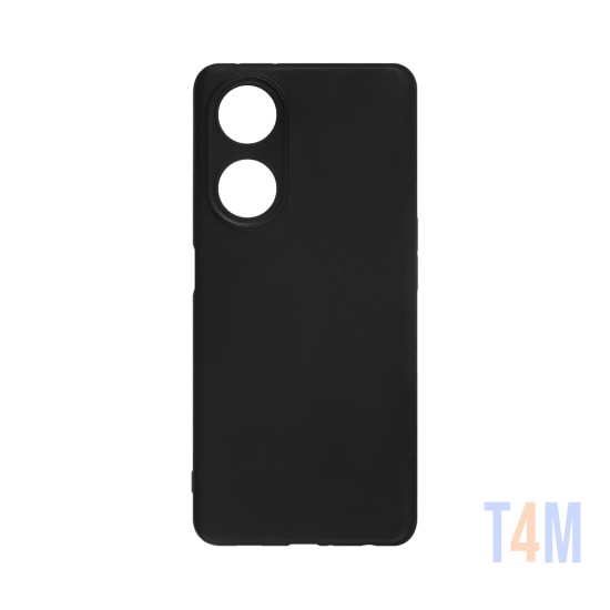 Funda de Silicona con Marco de Cámara para Oppo A98 5g Negro