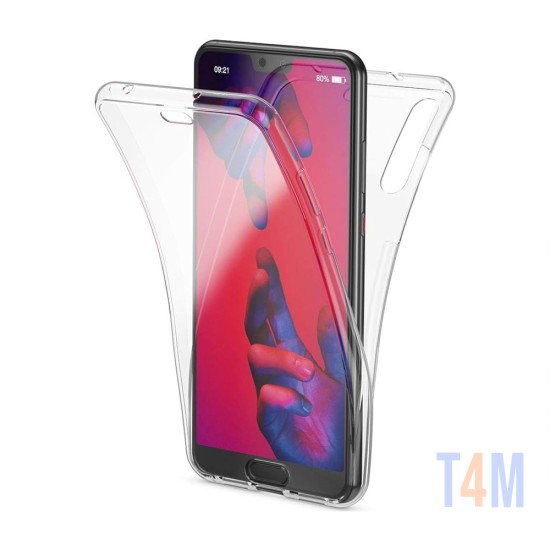 Capa de Silicone 360º para Huawei P20 Pro Transparente