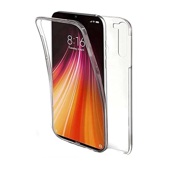 Funda de Silicona 360º para Xiaomi Redmi Note 8 Transparente