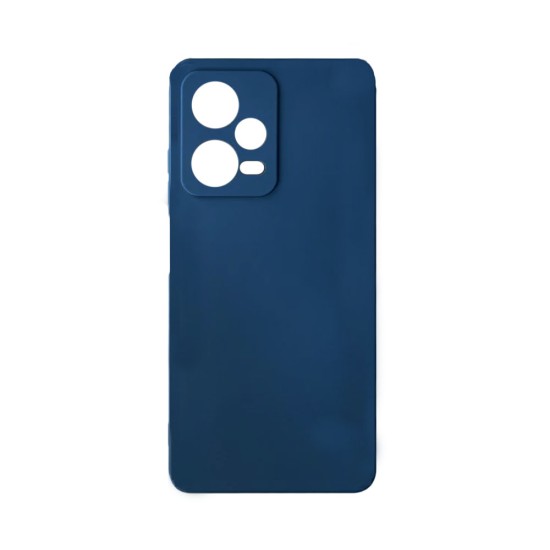 Silicone Case with Camera Shield for Xiaomi Redmi Note 12 5G/Poco X5 Dark Blue