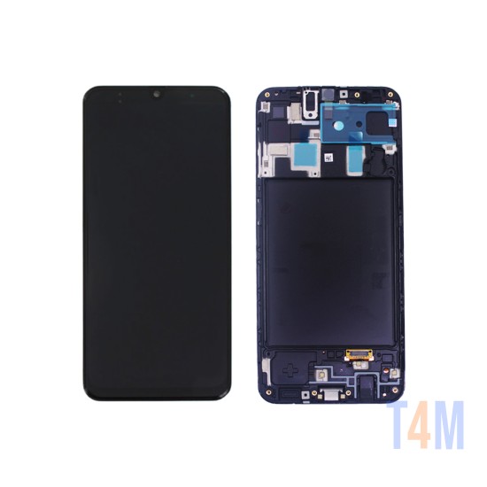 TOUCH+DISPLAY+FRAME SAMSUNG GALAXY A20/A205 NEGRO (SERVICE PACK GH82-19571A/19572A/21250A)