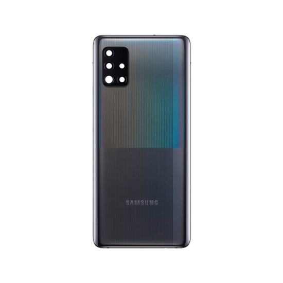 Back Cover with Camera Lens Samsung Galaxy A51 5G/A516 Prism Cube Black