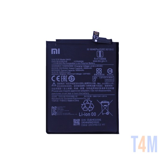 Battery BM53 for Xiaomi MI 10T 5G/MI 10T PRO 5G 5000mAh