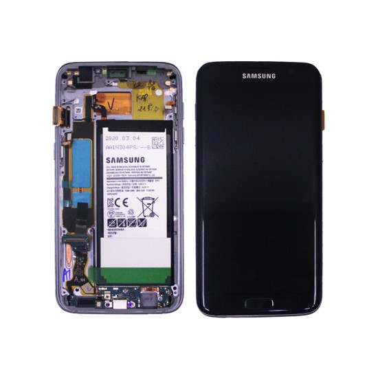 Touch+Display with Frame and Battery Samsung Galaxy S7 Edge/G935 5.5" Service Pack (GH82-13359A) Black