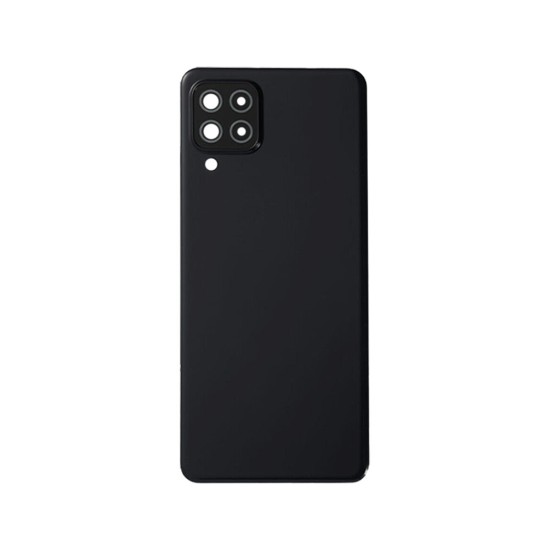 Back Cover+Camera Lens Samsung Galaxy A22 4G/A225 (Without Logo) Black