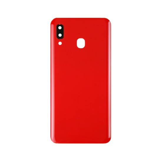 Back Cover+Camera Lens Samsung Galaxy A20/A205 Red