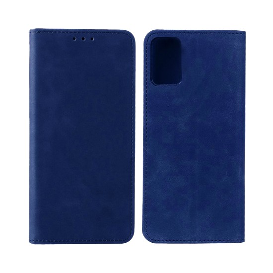 Leather Flip Cover with Internal Pocket for Samsung Galaxy A53 5G Blue