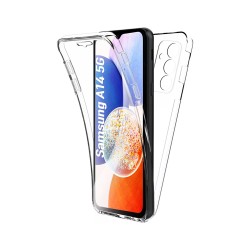 Capa de Silicone 360º para Samsung Galaxy A14 Transparente Capa de Silicone 360º para Samsung Galaxy A14 Transparente