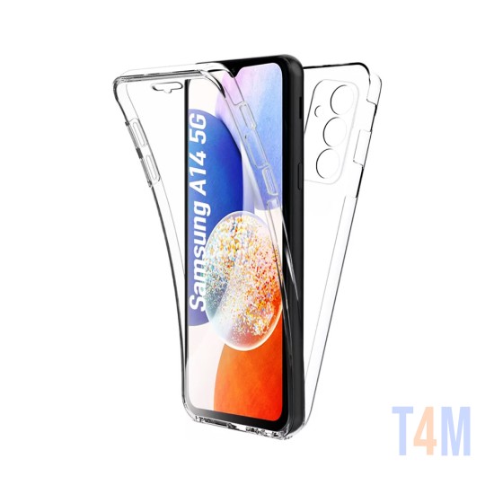 Funda de Silicona 360º para Samsung Galaxy A14 Transparente