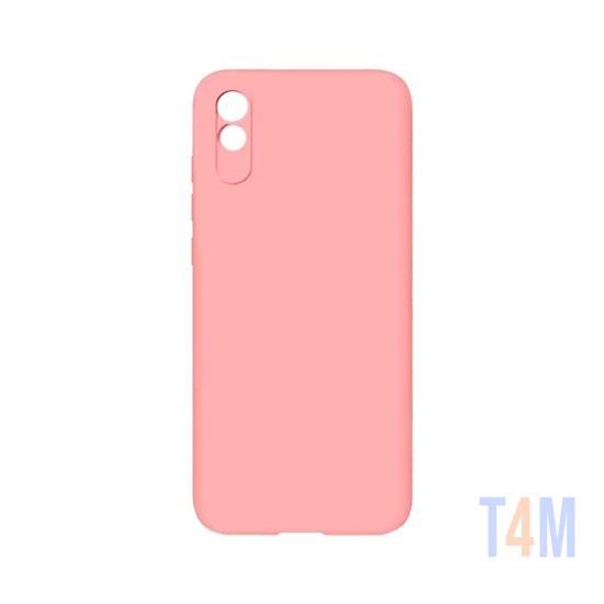 Funda de Silicona con Marco de Cámara para Xiaomi Redmi 9a Rosa