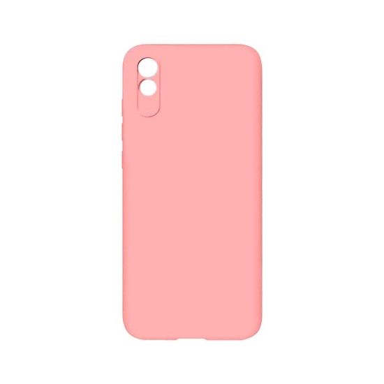 Silicone Case with Camera Shield for Xiaomi Redmi 9a Pink