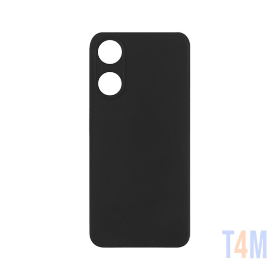 Funda de Silicona con Marco de Cámara para Oppo A78 4g Negro