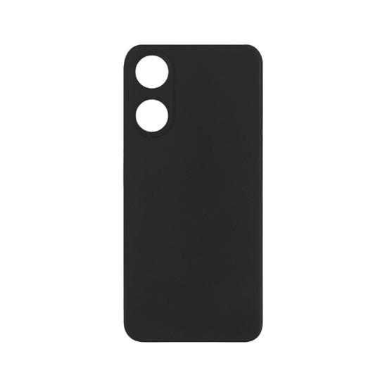 Silicone Case with Camera Shield for Oppo A78 4g Black