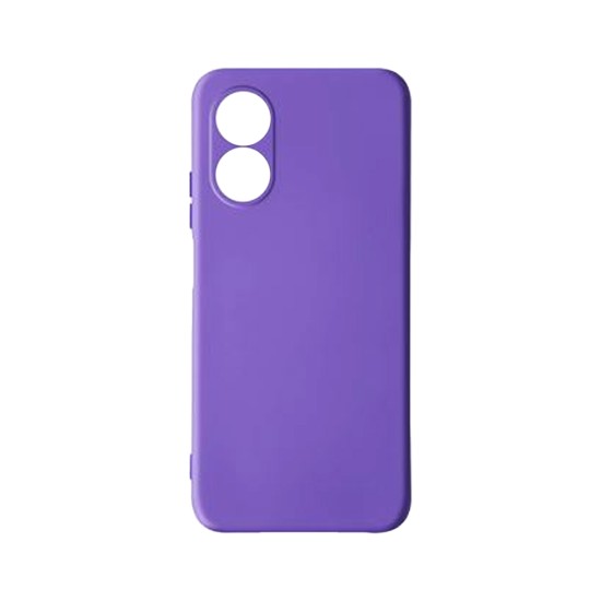 Silicone Case with Camera Shield for Oppo A17 Purple