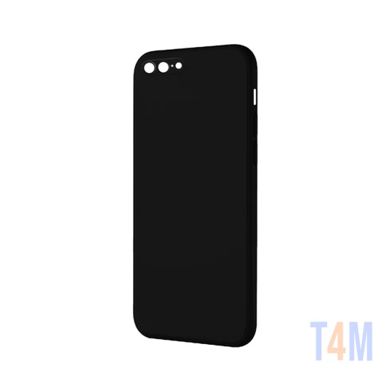 Capa de Silicone com Moldura de Câmera para Apple iPhone 7 Plus/8 Plus Preto